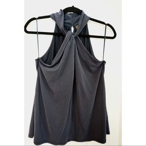 Women’s Large Navy Blue Halter Top